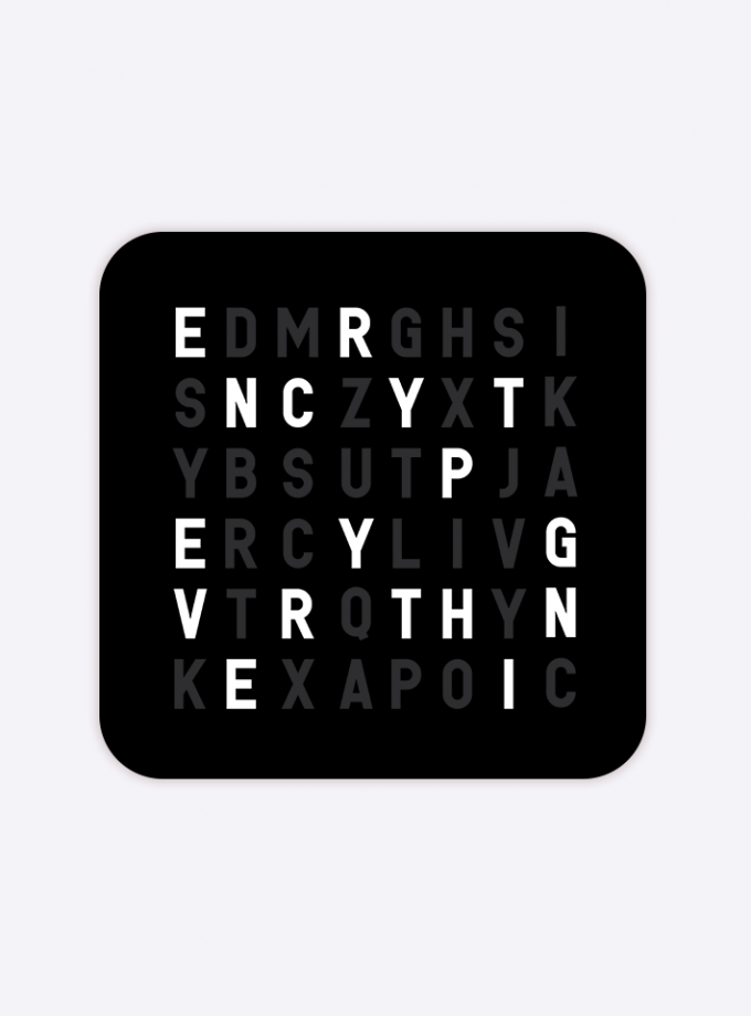 #EncryptEverything Letters Vinyl Sticker - 2 inch