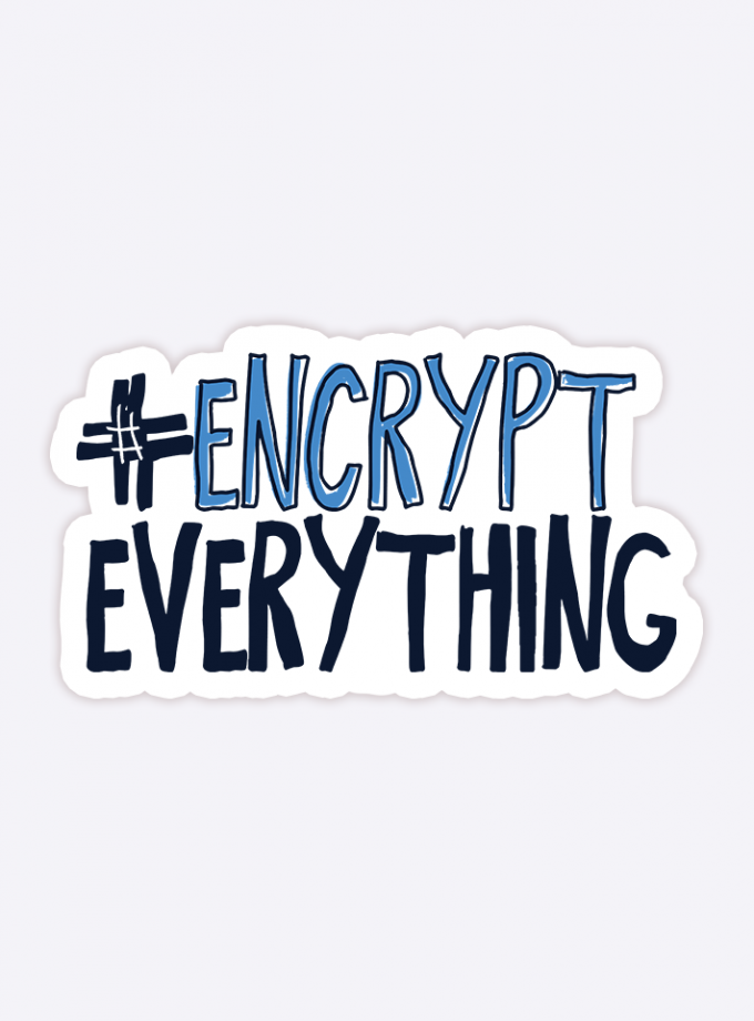 #EncryptEverything Vinyl Sticker - 3 inch
