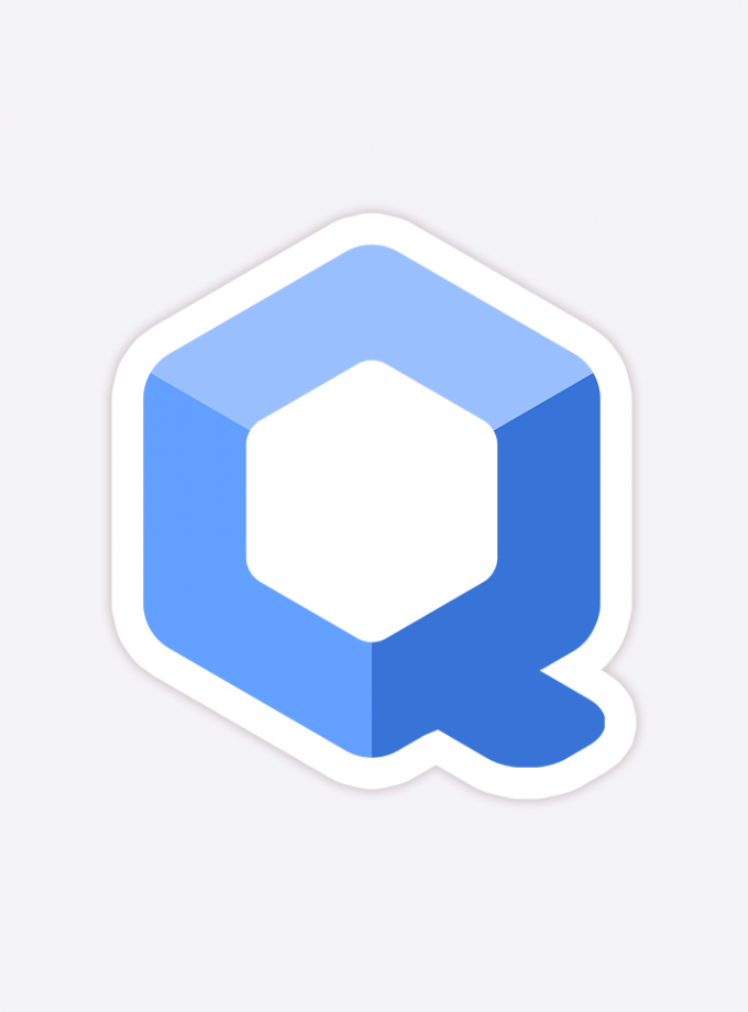 Qubes Vinyl Sticker - 2 inch (5 cm)