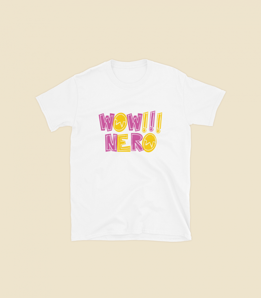 Wow!!!nero - Men's T-Shirt in 2 colors - Image 2