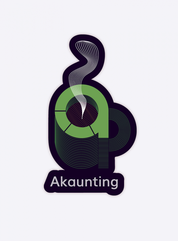 "Akaunting Mug" Sticker - 3 inch