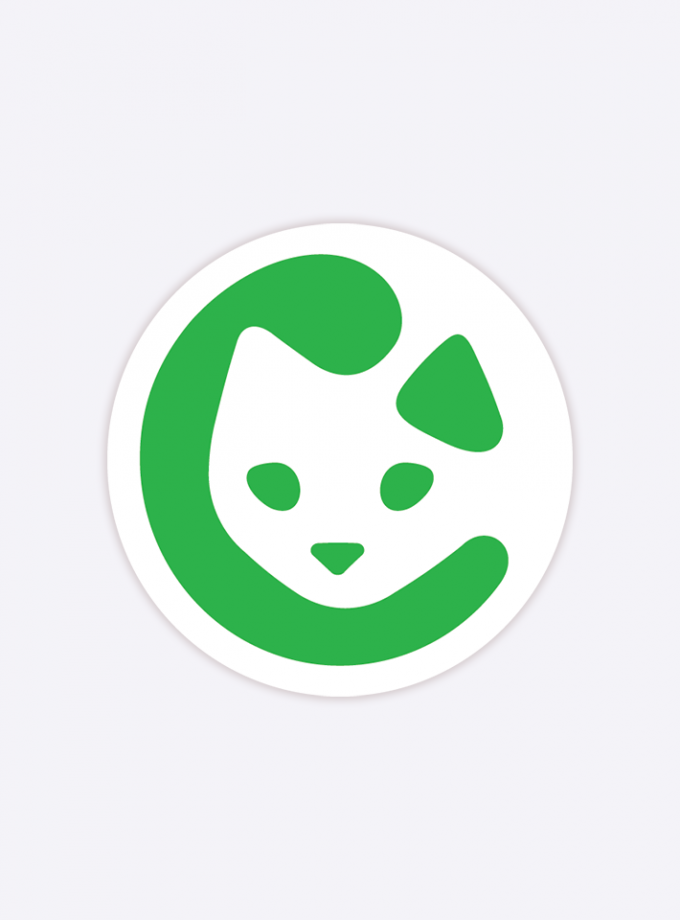 Bisq Cat Sticker - 2 inch