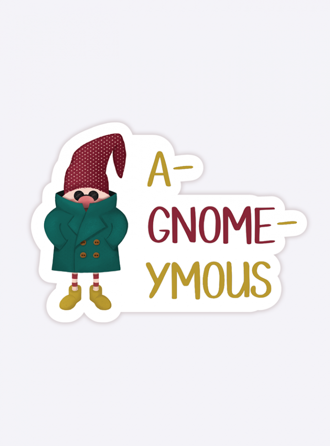 Gnome Nix123 - Vinyl Sticker - 3 inch