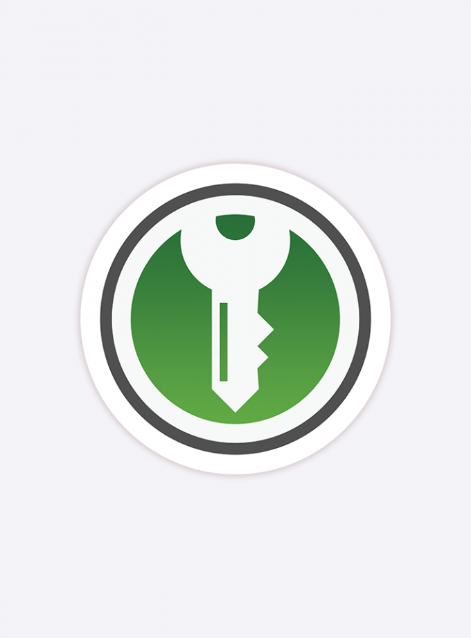 KeePassXC Logo Symbol Sticker - 2 inch