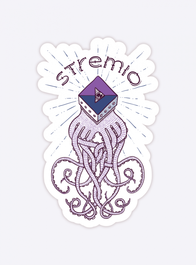 Stremio Octopus - Vinyl Sticker - 3 inch