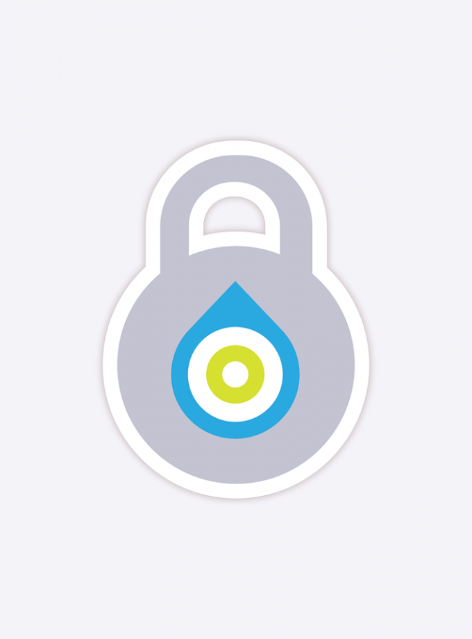 Whonix Lock - Vinyl Sticker - 2 inch