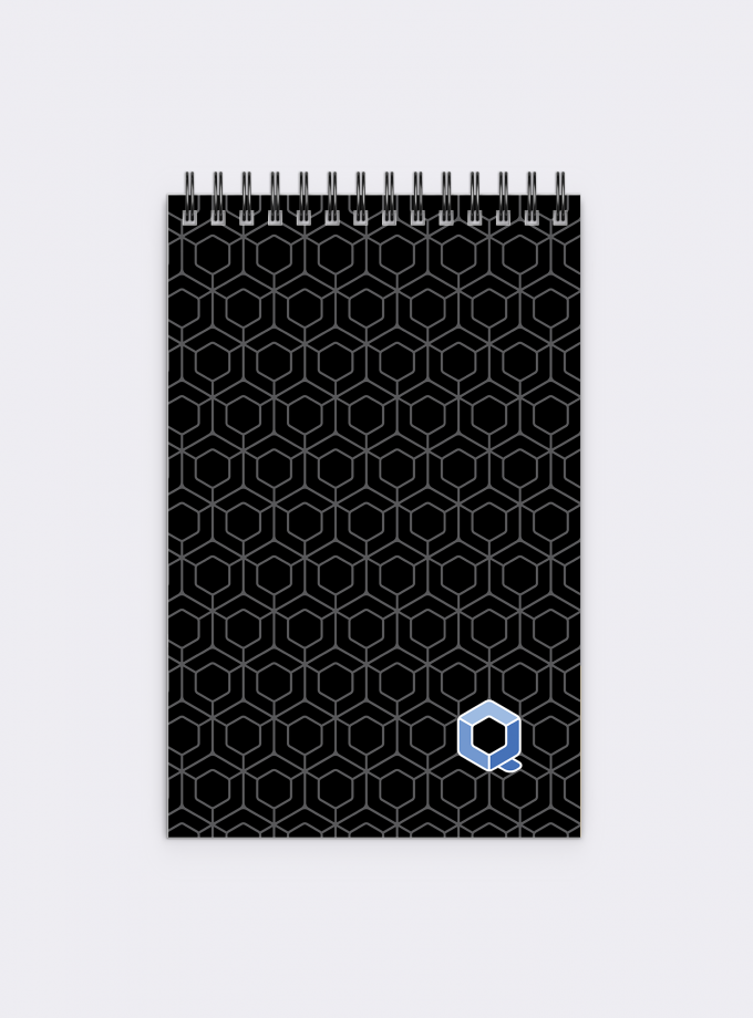 Qubes Notepad, Plain/Dotted Paper, 60 Pages