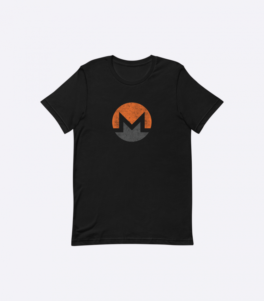 Monero Distressed - Men's T-Shirt in 6 colors - Image 2