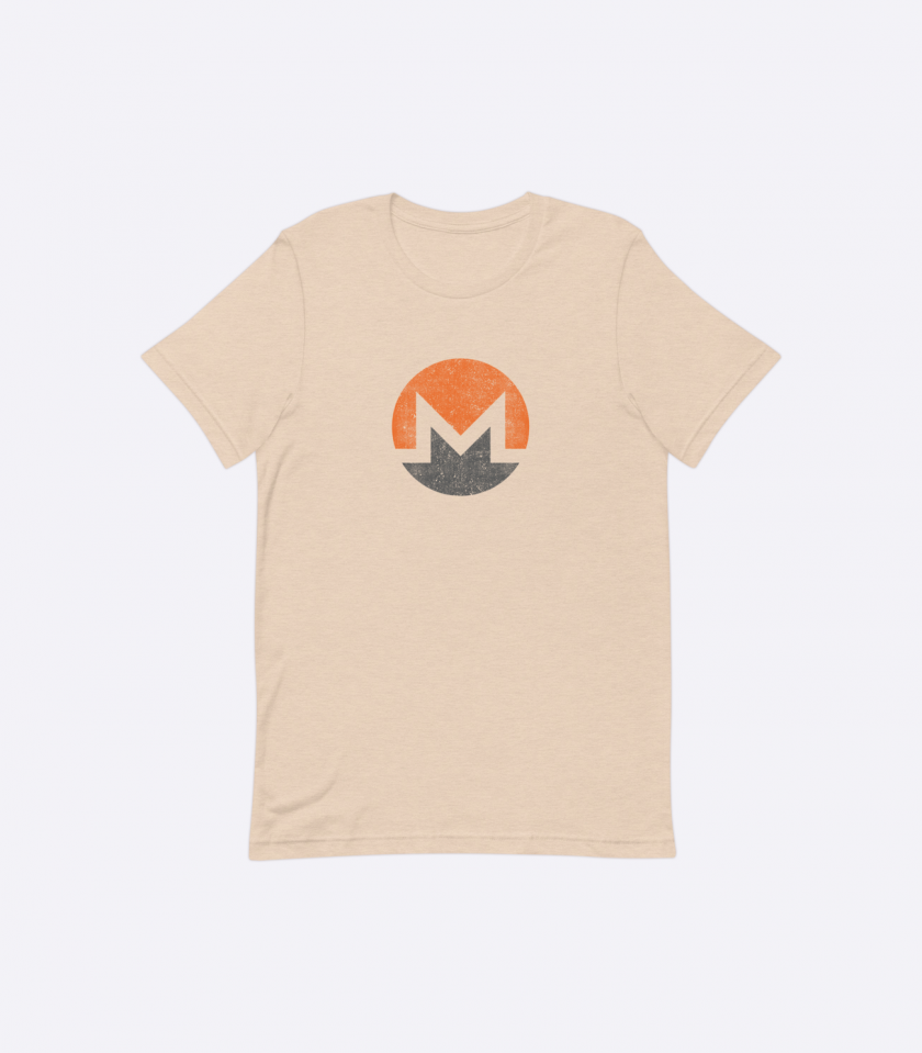 Monero Distressed - Men's T-Shirt in 6 colors - Image 3
