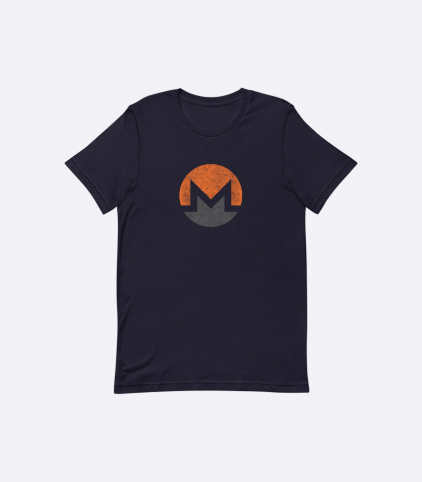 Monero Distressed - Men's T-Shirt in 6 colors - Image 4