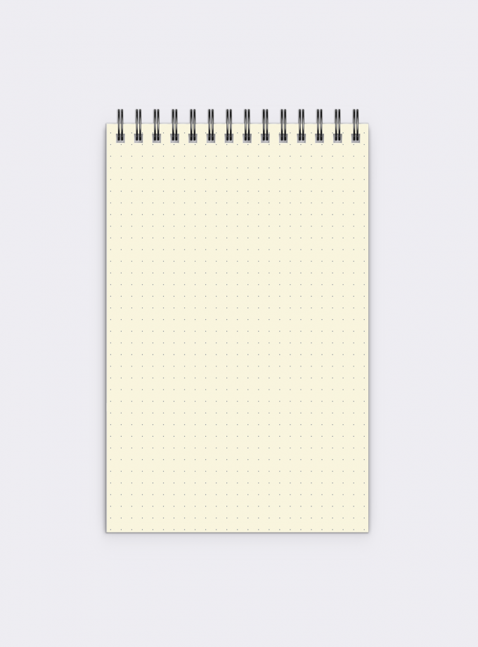MRL Notepad, Plain/Dotted Paper, 60 Pages