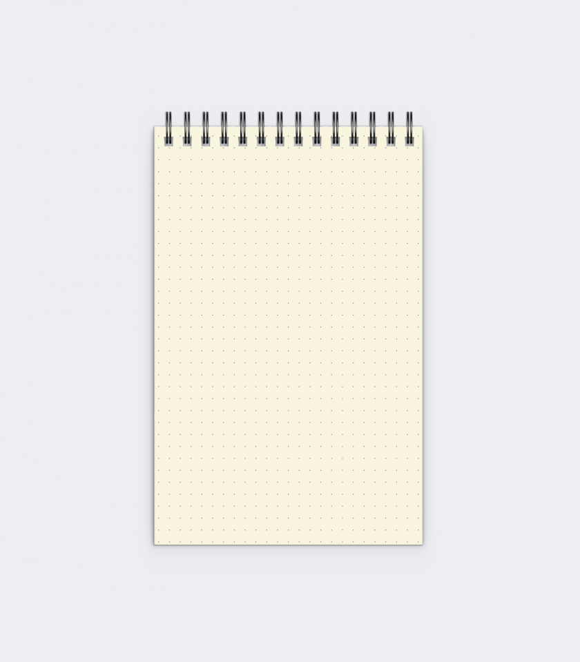 Qubes "Firewall" Notepad, Plain/Dotted Paper, 60 Pages - Image 2