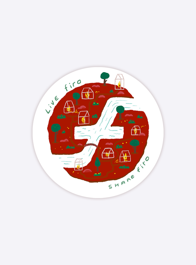 Live Firo Sticker - 2 inch