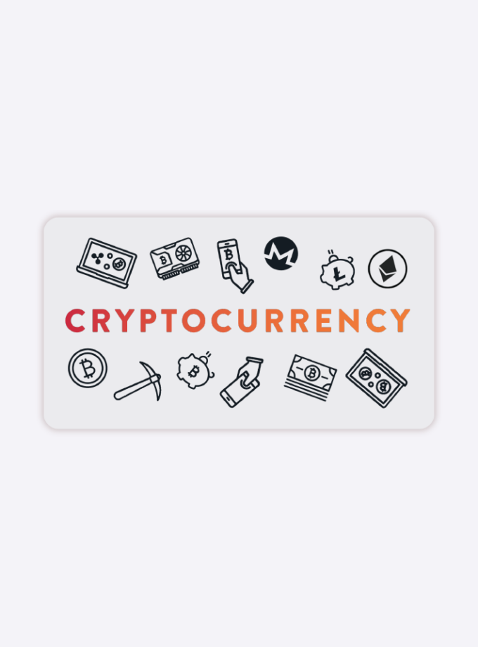 Cryptocurrency Clear Sticker - 3 inch
