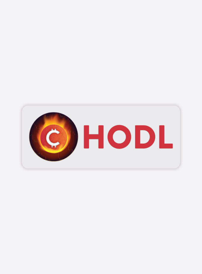 HODL on Fire Clear Sticker - 3 inch