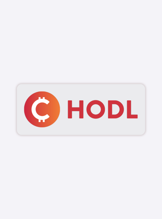 HODL Crypto Clear Sticker - 3 inch
