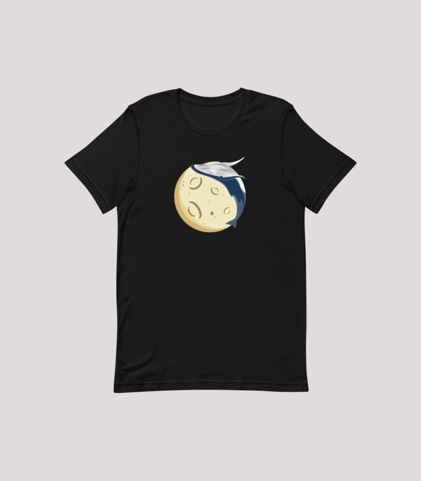 Moon Whale - Men's T-Shirt in 2 colors