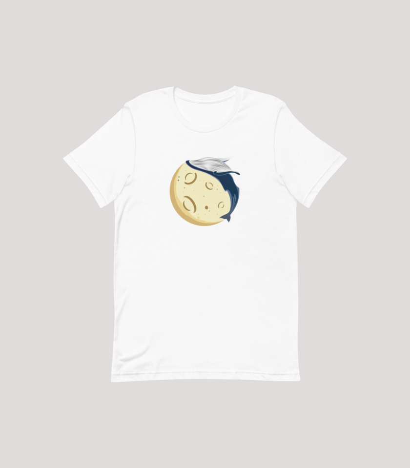 Moon Whale - Men's T-Shirt in 2 colors - Image 2