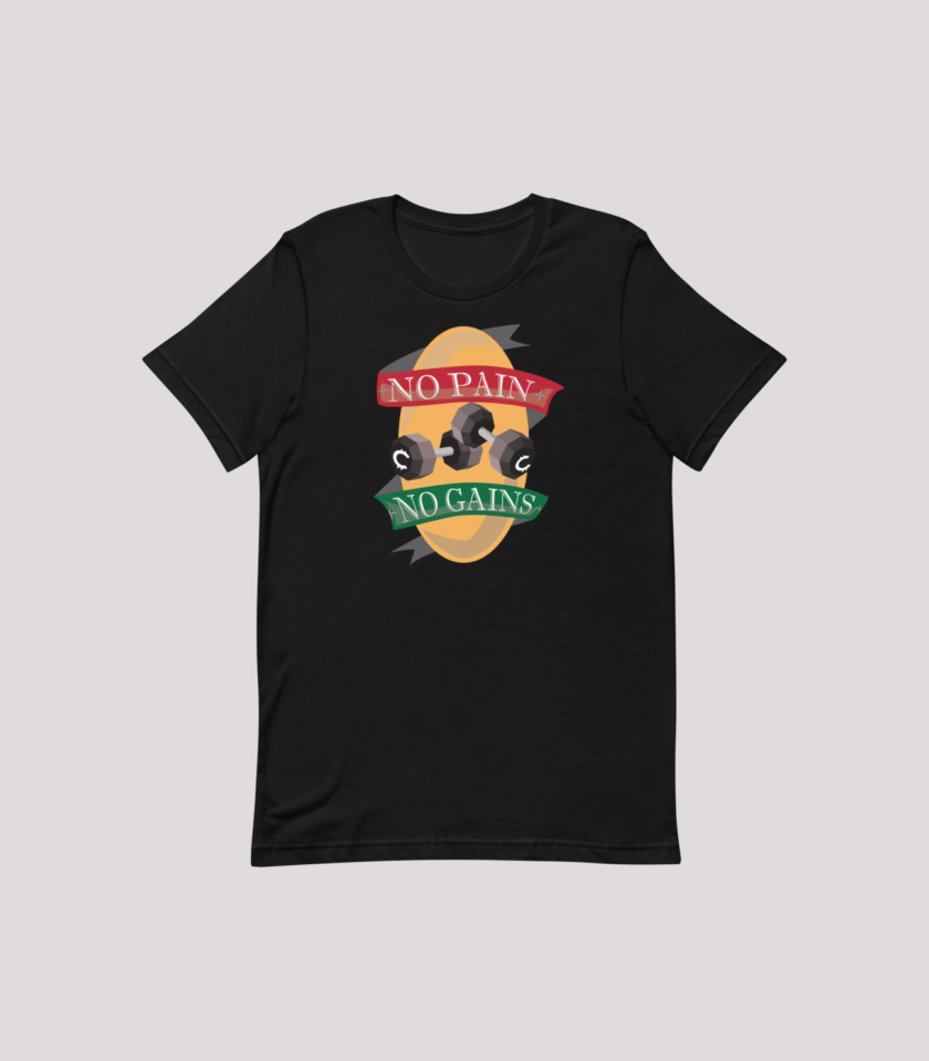No Pain No Gains - Men's T-Shirt in 2 colors - Image 2