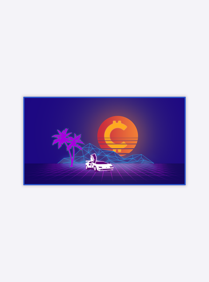 Vapor Lambo Glossy Sticker - 3 inch